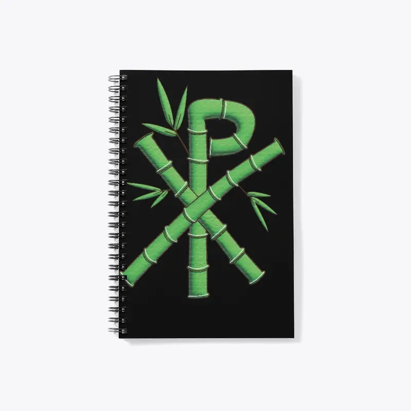 Bamboo Chi Rho Notebook